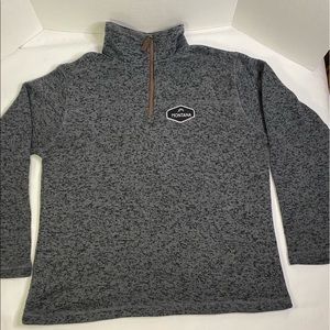 Artisans The Art of Apparel Montana 3/4 Zip Pullover Dark Gray Size Medium